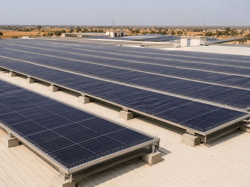 Solar panel bird spike project in Amravati